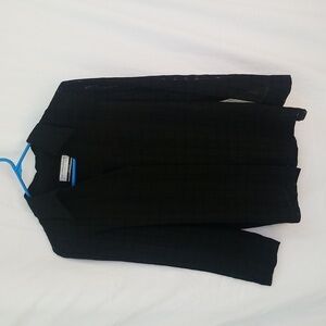 Saks Fifth Avenue Collection vintage women's l/s black blouse size 38/4